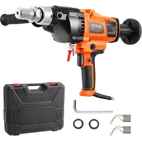 VEVOR Diamond Core Drilling Machine, 0.8-6.3in Drilling Diameter Handheld Core Drill Rig with Carrying Case, 2000W Rugged Concrete Core Drill, For Concrete Brick Block Stone, 0-1800RPM Stepless Speed in Kuwait