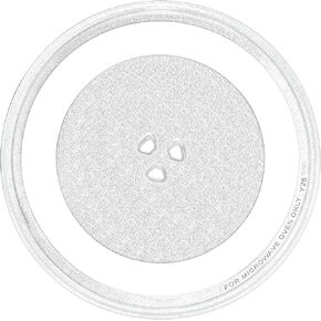 صينية زجاجية للميكروويف مقاس 12.75 بوصة من Beaquicy - مناسبة للوحة القرص الدوار الزجاجية للميكروويف Kenmore LG Sears - لوحة مقاس 12 3/4 بوصة تحل محل 1B71961F 1B71961E 1B71961H 507049 WB49X10074 in Kuwait