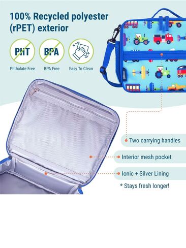 Old Navy Wildkin Trains Planes and Trucks ECO Lunch Box - TRUCKS in Kuwait