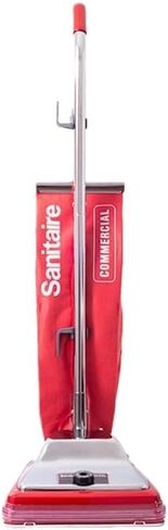 Sanitaire Tradition Upright Bagged Commercial Vacuum, SC886G 8.5" x 17.3" x 21.3 & Basic Medical Blue Nitrile Exam Gloves - Latex-Free & Powder-Free - NGPF-7003 (Case of 1,000), Large in Saudi Arabia