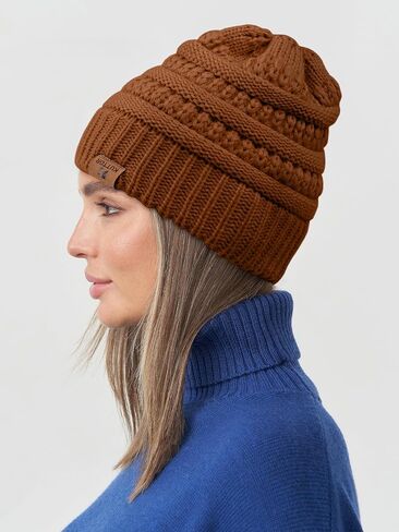 3 Pack Satin Lined Beanie for Women Men Winter Slouchy Cap Adult Soft Knit Hat with Satin Lining One Size Fits Most in Saudi Arabia