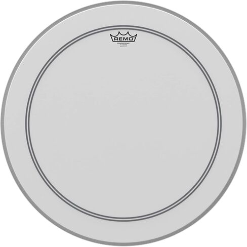 Remo P31122-C2 Coated Powerstroke 3 Bass Drum Head (22-Inch) - White Falam Patch in Saudi Arabia