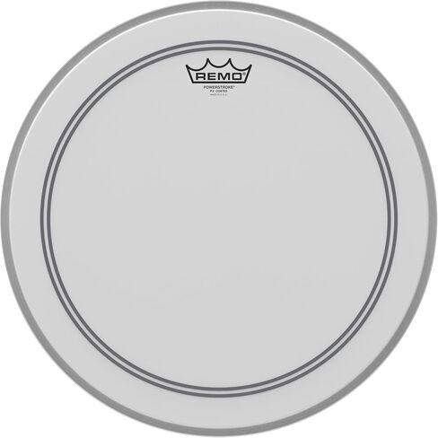 Remo P31122-C2 Coated Powerstroke 3 Bass Drum Head (22-Inch) - White Falam Patch in Kuwait