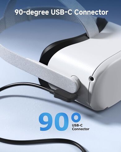 كابل Matters Active USB C بطول 24.6 قدم لسماعات رأس Oculus Quest 2 ومحركات الأقراص الصلبة (متوافق مع ميزة كابل ربط Oculus) بطول 7.5 متر / 24.6 قدم - غير متوافق مع الشاشات أو الأرصفة in Kuwait