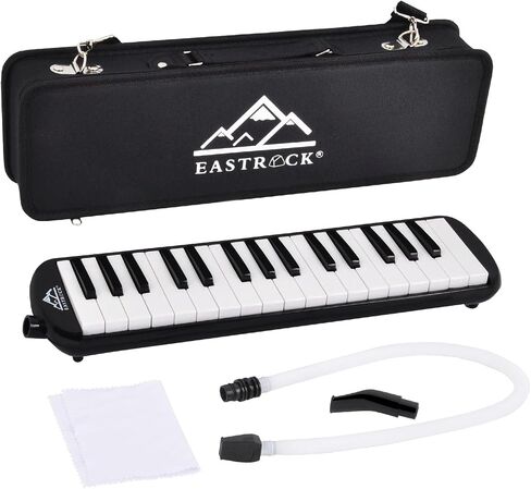 EastRock 32 Key Melodica Instrument Keyboard Soprano Piano Style with Mouthpiece Tube Sets and Carrying Bag for Beginners Adults Gift Red in Saudi Arabia