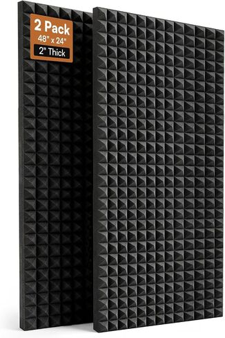 8 Pack - Bass Traps Acoustic Foam Corner, 8''x8''x12'' Black Bass Traps Corner Studio Foam, High Density and Fire-Proof Bass Traps Acoustic Panels Recording Studio Acoustical Treatments in Saudi Arabia
