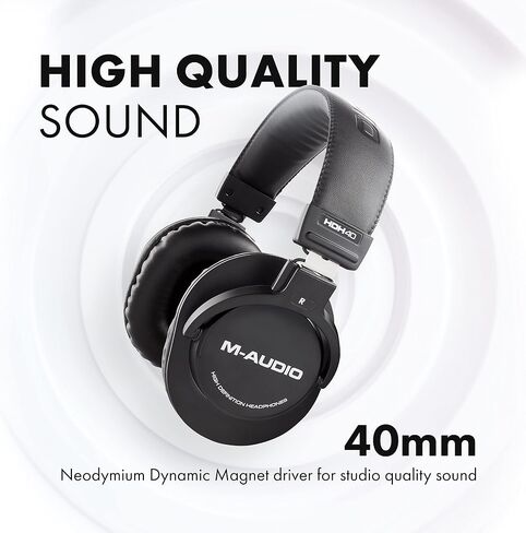 شاشات استوديو M-Audio BX4 مقاس 4.5 بوصة، ومكبرات صوت HD PC للتسجيل والوسائط المتعددة مع برنامج إنتاج الموسيقى، 120 وات، زوج، أسود in Kuwait