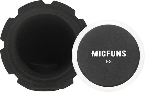 Micfuns F2 Professional Microphone Windscreens Pop Filter, Acoustic Filter for 45mm-60mm Recording Studios Microphones, Sound-Absorbing Foam that Reduces Noise and Reflections in Saudi Arabia