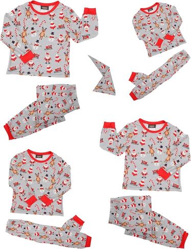 Matching Family Christmas Full Print Pajamas - Festive Xmas PJs for Families Photos & Gifts Giving in Kuwait