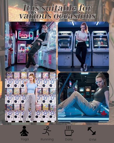 Women's Fleece Cargo Joggers - Multi-Pockets, Elastic Drawstring Waist, Warm Winter Daily Wear in Saudi Arabia