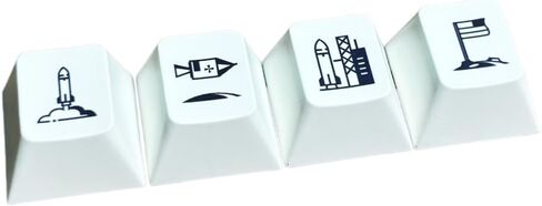 Green Life Keycaps, 108 Keycap + 30 Keycap Set, Dye-Sublimation PBT Cherry Profile Custom Keycaps for DIY Cherry MX Mechanical Gaming Keyboards, Upgraded Gradient Keys in Saudi Arabia
