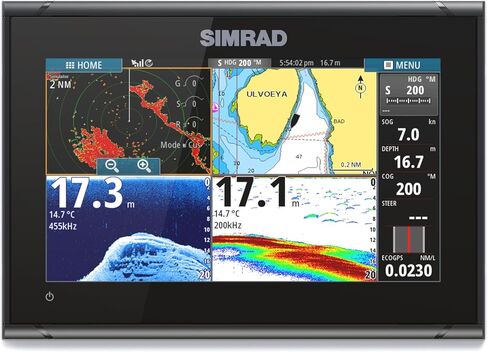Simrad GO Chartplotter وFish Finder، مع خيارات محول الطاقة والرادار، وبطاقة مخطط اكتشاف C-MAP المحملة مسبقًا in Kuwait
