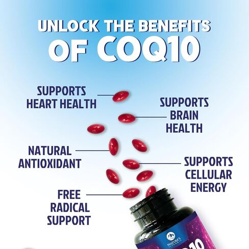 CoQ10 200 ملغ - مكمل كبسولات هلامية Co Q 10 فائقة الامتصاص مع الفلفل الأسود والطاقة ودعم صحة القلب ومضادات الأكسدة - الإنزيم المساعد Q10 (يوبيكوينون) للنساء والرجال، معبأ في زجاجات في الولايات المتحدة الأمريكية - 120 كبسولة هلامية in Kuwait