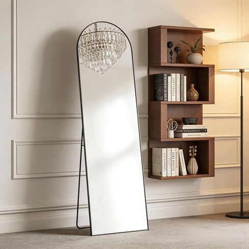 NEWBULIG Full Length Mirror, Full Body Floor Mirror with Aluminum Alloy Thin Frame, Wall or Standing Mirror for Bedroom, Living Room, Dressing Room in Saudi Arabia
