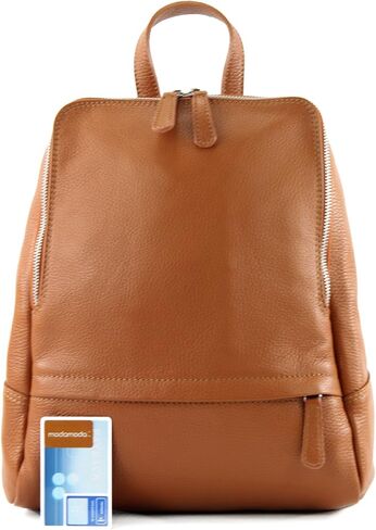 T138 - ital ladies leather backpack bag (Lightgold metallic) in Kuwait
