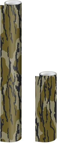 Mossy Oak Matte Camo Roll Hunting Patterns, Self-Adhesive Vinyl Wrap, DIY (24"x12", Original Bottomland) in Kuwait