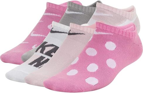 Nike Unisex-Child Everyday Lightweight Graphic No-Show Socks (3 Pair) in Saudi Arabia