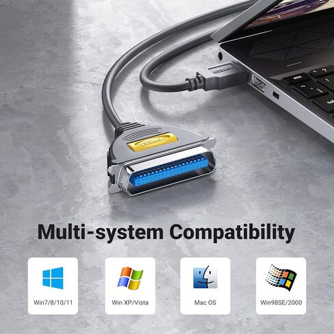 UGREEN USB to Parallel Port USB to IEEE1284 CN36 Centronics Printer Cable Adapter 10FT in Kuwait
