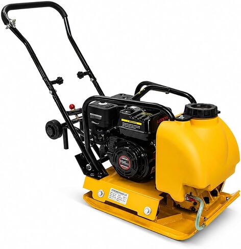 Stark 7.0HP 5000VPM 5500MAX Gas Vibration Compaction Force 20 x 14 inch Plate Compactor w/Built-in Wheel in Saudi Arabia