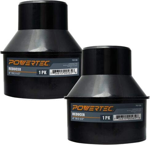 POWERTEC 70136-P2 4-Inch Hose to 2-1/2 Inch Hose Cone Reducer, 2 PK in Saudi Arabia