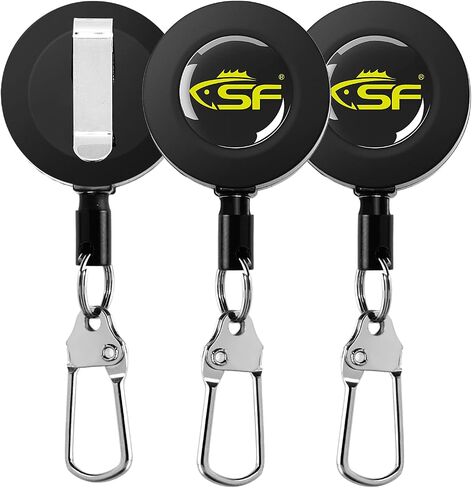 SF Fly Fishing Zinger Retractor 3 Pcs Fly Fishing Anglers Tool Gear Combo Steel Cord in Saudi Arabia