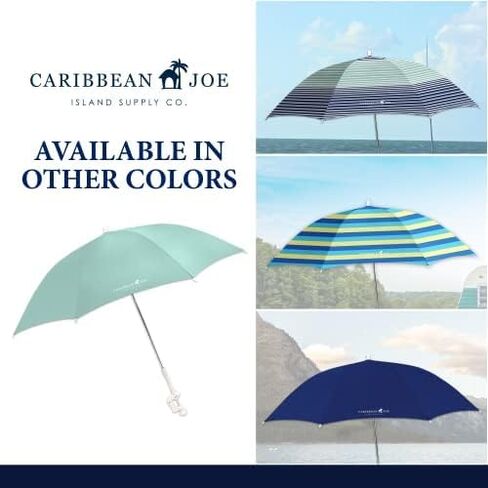Caribbean Joe Beach Umbrella for Chair, Adjustable and Universal Clamp On Beach Umbrella with UV Protection, 48 Inch Arc in Saudi Arabia