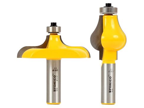 YONICO Handrail Molding Router Bits Set Thumbnail & Beaded 1/2-Inch Shank 18222 in Saudi Arabia