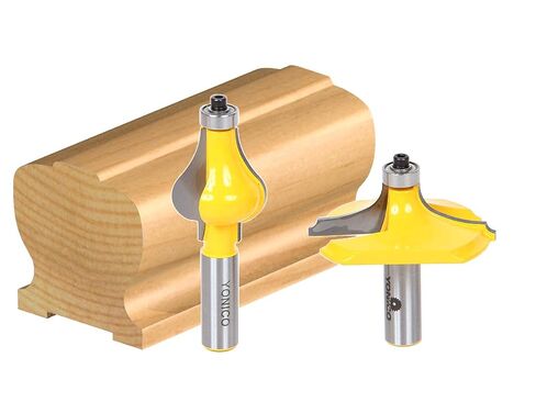 YONICO Handrail Molding Router Bits Set Thumbnail & Beaded 1/2-Inch Shank 18222 in Saudi Arabia
