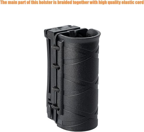 Flashlight Holder for Duty Belt Tactical MOLLE Torch Holster Rotatable Light Carry Case Pouch fit 1"-1.2" Diameter Flashlight for Police Leo Security Military in Saudi Arabia