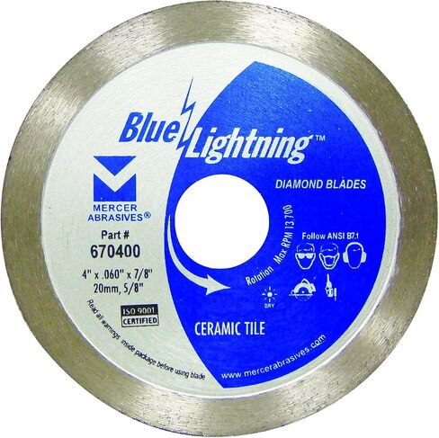 Mercer Industries 672700 Diamond Blade for Glass Tile, 7" x .060 x 5/8" in Kuwait