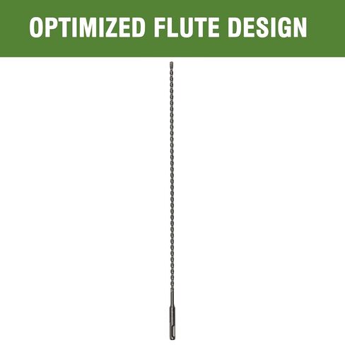 HLOFIZI 1-1/8" لقمة ثقب البناء 18" SDS Plus لقمة مثقاب مطرقة، 1-1/8 بوصة لقمة مثقاب خرسانية للكتل والطوب والحجر in Saudi Arabia
