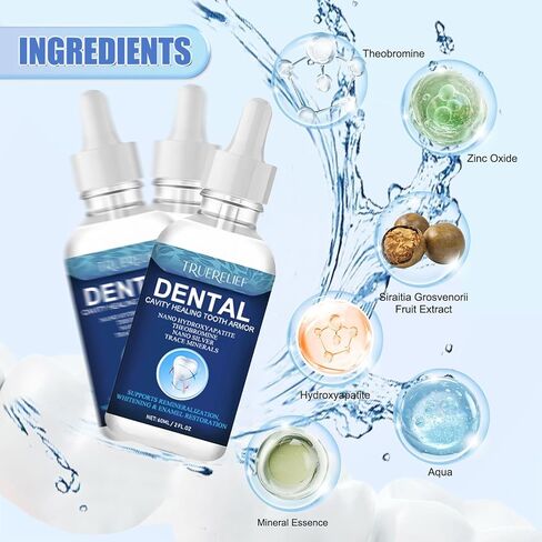 Cavity Healing Tooth Armor Liquid | Enamel Support with Hydroxyapatite | Helps Whiten Teeth, Soothe Sensitivity (1) in Saudi Arabia