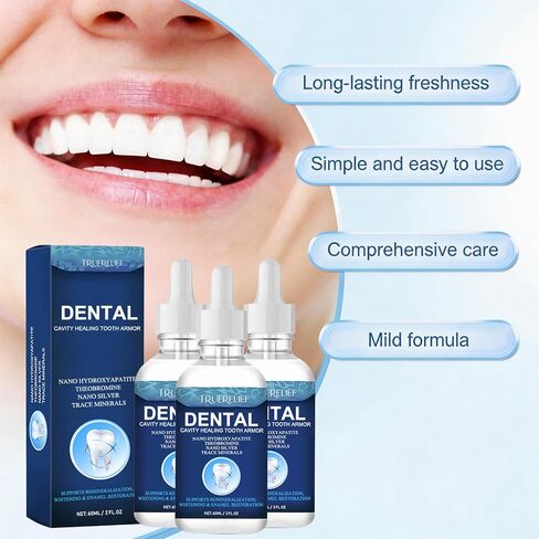 Cavity Healing Tooth Armor Liquid | Enamel Support with Hydroxyapatite | Helps Whiten Teeth, Soothe Sensitivity (1) in Saudi Arabia