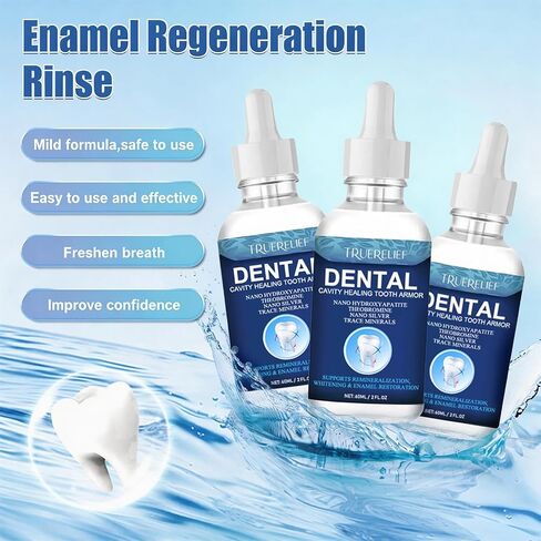 Cavity Healing Tooth Armor Liquid | Enamel Support with Hydroxyapatite | Helps Whiten Teeth, Soothe Sensitivity (1) in Saudi Arabia