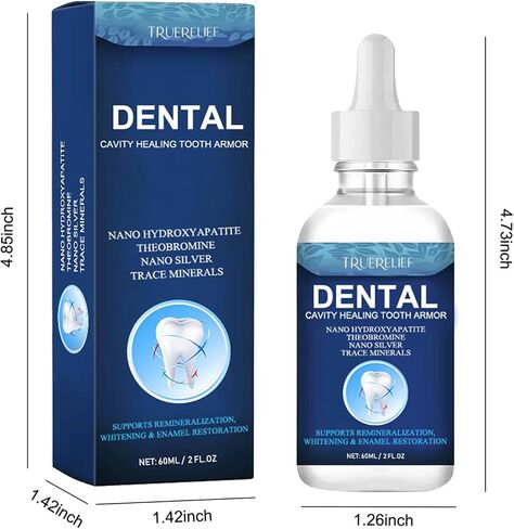 Cavity Healing Tooth Armor Liquid | Enamel Support with Hydroxyapatite | Helps Whiten Teeth, Soothe Sensitivity (1) in Saudi Arabia