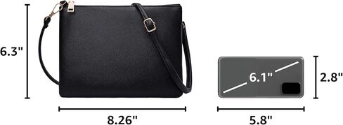 Small Crossbody Bags for Women Trendy Clutch Purse PU Leather Shoulder Bags with Adjustable Strap in Saudi Arabia