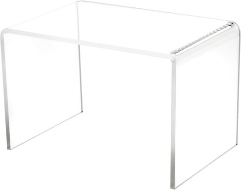 Plymor Clear Acrylic Rectangular Display Riser, 8" H x 12" W x 8" D (1/4" thick) in Saudi Arabia