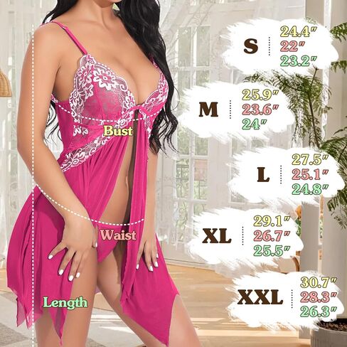 Lingerie for Women Babydoll Chemise Sexy Lingerie Sets Nightgown Lace Dress Sleepwear Teddy Outfits for Women in Saudi Arabia