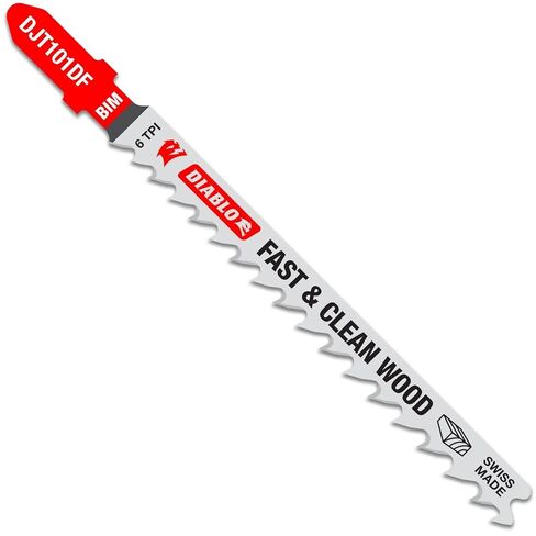 Diablo 4" 6 TPI Bi-Metal T-Shank Jig Saw Blades for Fast Cuts in Wood (5-Pack) in Saudi Arabia