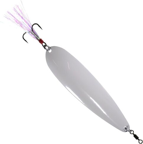 ملعقة Nichols Lures 4FS16-34 4 بوصة Lake Fork Flutter Spoon، ثلج، 3/4oz، متعددة، مقاس واحد in Saudi Arabia