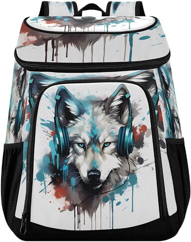 Leopard Rose Gold Cooler Backpack Insulated Waterproof Leak Proof Beach Cooler Bag Lightweight Lunch Picnic Camping Backpack Cooler for Men and Women in Kuwait