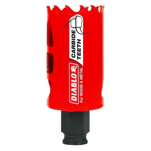 Diablo Carbide Teeth Hole Saw for Wood and Metal - Diablo Mandrel Shank - 1-1/2" Diameter, 2-3/8" Length - DHS1500CT in Saudi Arabia