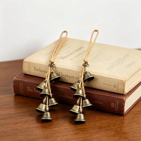 Christmas Bells for Decoration,Vintage Bells with Hanging Rope,Decorative Bell for Garland,Wreaths,Door, Home Decor,Christmas Tree (Key) in Saudi Arabia