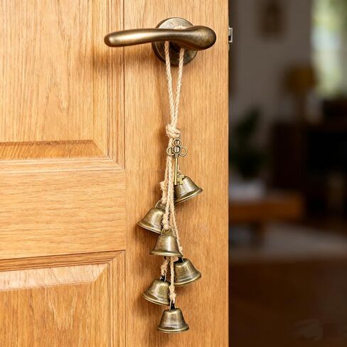 Christmas Bells for Decoration,Vintage Bells with Hanging Rope,Decorative Bell for Garland,Wreaths,Door, Home Decor,Christmas Tree (Key) in Saudi Arabia