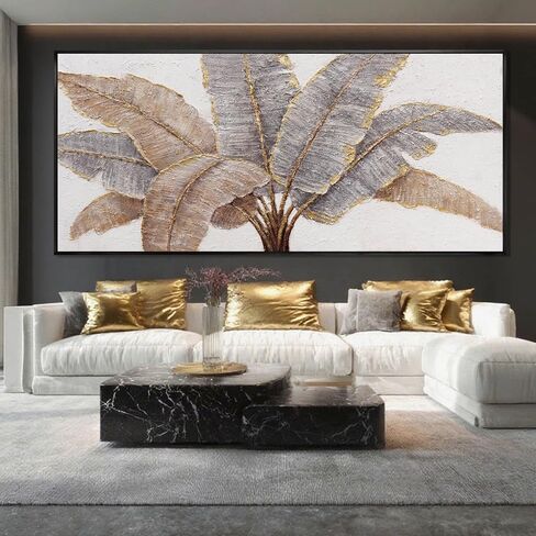 CHUDANHAO المعاصرة محايد الفني خط الجدار الشنق ديكور الذهب لوحات الحائط 28 "× 28" الديكور لغرفة النوم جدار مكتب ديكور in Kuwait