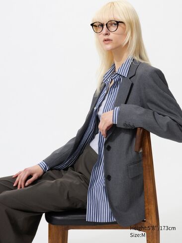 Uniqlo Relaxed Tailored Jacket | Pattern in Kuwait