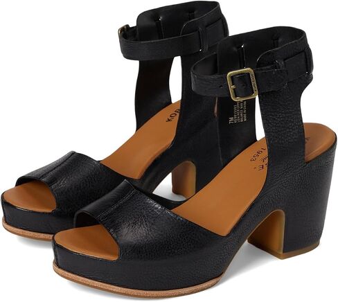 KORK-EASE Women's Stasia City-Chic Heeled Sandal in Soft Hand-Finished Leather, Cushioned Comfort Footbed, High-Traction Outsole in Saudi Arabia
