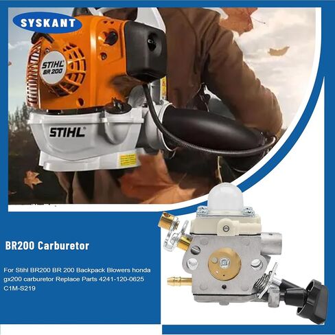 BR200 PB200 Carburetor for Stihl BR200 BR 200 Backpack Blowers honda gx200 carburetor Replace Parts 4241-120-0625 C1M-S219 in Kuwait