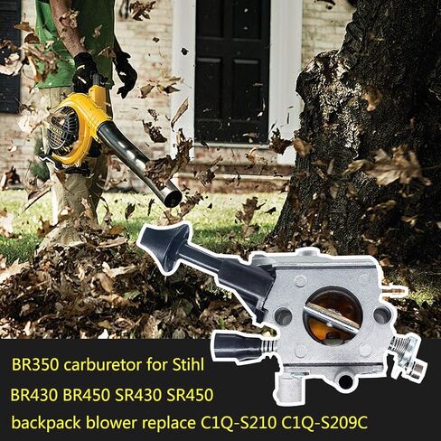 BR350 Carburetor for Stihl BR430 BR450 BR450C-EF SR430 SR450 Backpack Blower Carb Compatible for Zama C1Q-S210 C1Q-S210B C1Q-S209C 4229 129 0901 in Kuwait