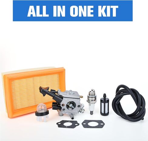 BR450 Carburetor for Sthil BR430 BR350 Backpack Blower Parts | Carb Kit for Sthil SR430 Leaf Blower Parts Zama C1Q-S210B with Fuel Line Spark Plug Primer Bulb Air Filter Tune Up Kit in Kuwait